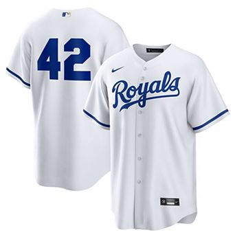 Men's Nike White Kansas City Royals Home 2025 Jackie Robinson Day Replica Jersey
