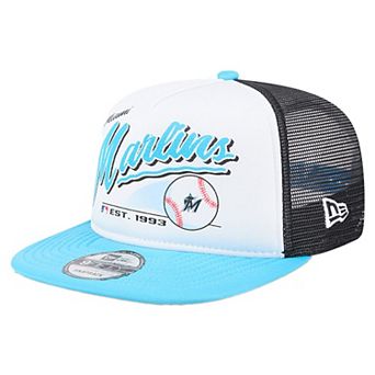 Youth��New Era White Miami Marlins Retro 9FIFTY Snapback Hat