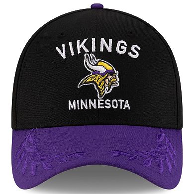 Men's New Era Black/Purple Minnesota Vikings 2025 NFL Draft 39THIRTY Flex Hat