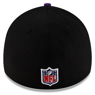 Men's New Era Black/Purple Minnesota Vikings 2025 NFL Draft 39THIRTY Flex Hat