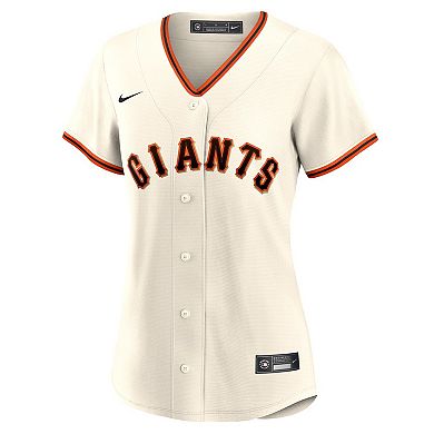 Women's Nike White San Francisco Giants #1 Mom Home Replica Jersey