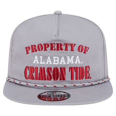 Men's New Era Gray Alabama Crimson Tide Golfer Vintage Adjustable Hat