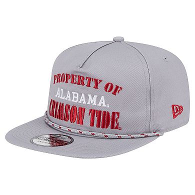 Men's New Era Gray Alabama Crimson Tide Golfer Vintage Adjustable Hat