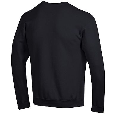 Men's Champion Black Appalachian State Mountaineers Arch Over Logo Pullover Sweatshirt