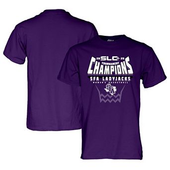 Unisex Blue 84 Purple Stephen F Austin Ladyjacks 2025 Southland Women's Basketball Conference Tournament Champions T-Shirt
