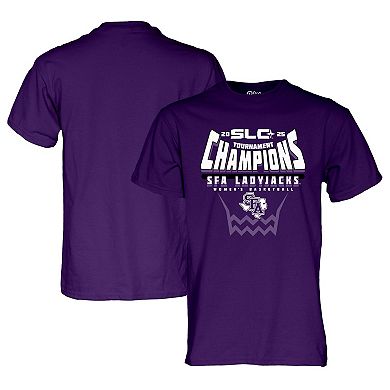 Unisex Blue 84 Purple Stephen F Austin Ladyjacks 2025 Southland Women's Basketball Conference Tournament Champions T-Shirt