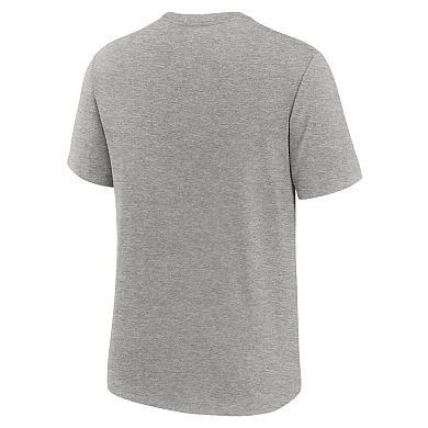 Men's Nike Heather Gray Baltimore Orioles Cooperstown Collection Retro Tri-Blend T-Shirt