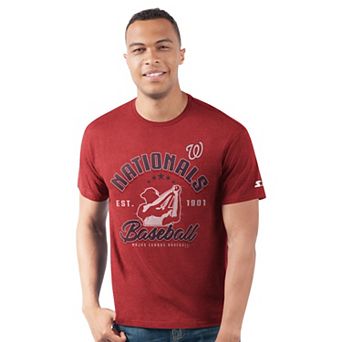 Men's Starter Red Washington Nationals Prime Time Batter T-Shirt