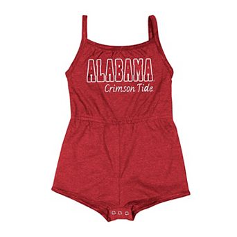 Girls Infant Colosseum Crimson Alabama Crimson Tide Elemental Tank Romper