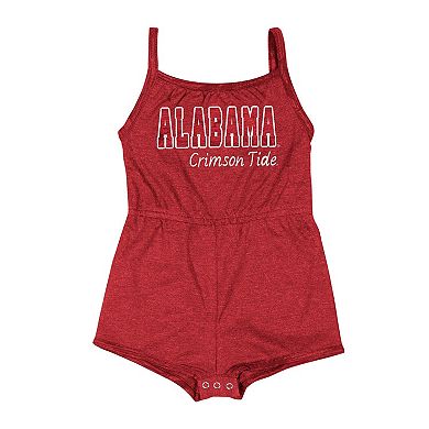 Girls Infant Colosseum Crimson Alabama Crimson Tide Elemental Tank Romper
