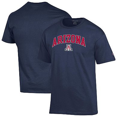 Men's Champion Navy Arizona Wildcats Arched Logo T-Shirt