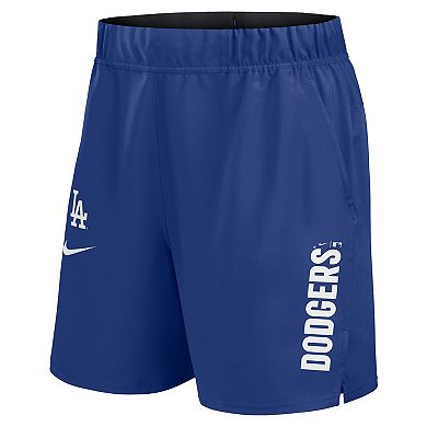Men's Nike Royal Los Angeles Dodgers Woven Victory Performance Shorts