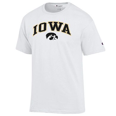 Men's�Champion White Iowa Hawkeyes Arched Logo T-Shirt