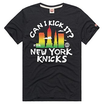 Men's Homage Charcoal New York Knicks A Tribe Called Quest Can I Kick It? Tri-Blend T-Shirt
