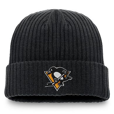 Men's Fanatics Black Pittsburgh Penguins Component Cuffed Knit Hat
