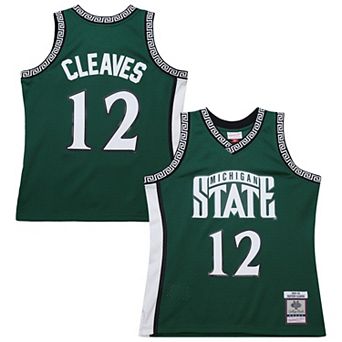 Men's Mitchell & Ness Mateen Cleaves Green Michigan State Spartans 1999/00 Swingman Jersey
