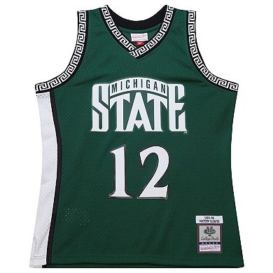 Men's Mitchell & Ness Mateen Cleaves Green Michigan State Spartans 1999/00 Swingman Jersey