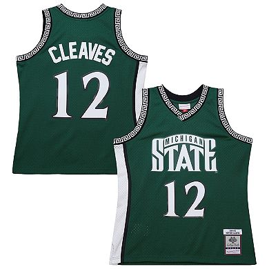 Men's Mitchell & Ness Mateen Cleaves Green Michigan State Spartans 1999/00 Swingman Jersey