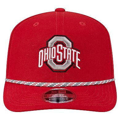Men's New Era Scarlet Ohio State Buckeyes Game Day Multi-Rope 9SEVENTY Stretch-Snap Hat