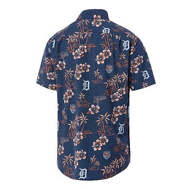 Men's Reyn Spooner Navy Detroit Tigers Kekai Button-Down Shirt