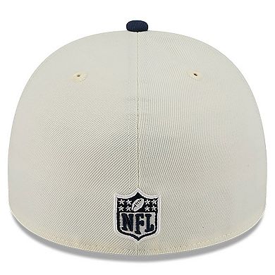 Men's New Era Cream/Navy Dallas Cowboys 2025 NFL Draft A-Frame 59FIFTY Fitted Hat