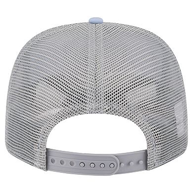 Men's New Era Light Blue/Gray Brooklyn Nets Adventure Aloha Pattern 9SEVENTY Stretch-Snap Hat