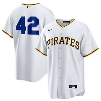 Men's Nike White Pittsburgh Pirates Home 2025 Jackie Robinson Day Replica Jersey