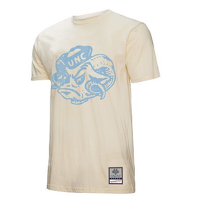 Men's Mitchell & Ness Cream North Carolina Tar Heels Vintage Tone T-Shirt