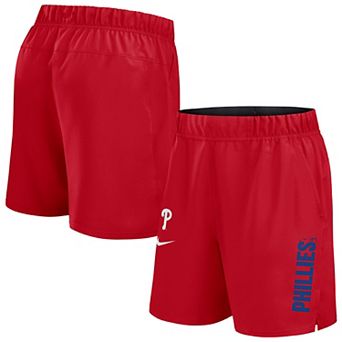Men's Nike Red Philadelphia Phillies Woven Victory Performance Shorts