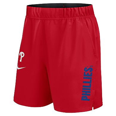 Men's Nike Red Philadelphia Phillies Woven Victory Performance Shorts
