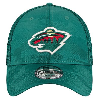 Men's New Era Green Minnesota Wild Active Subtle Camo 39THIRTY Flex Hat