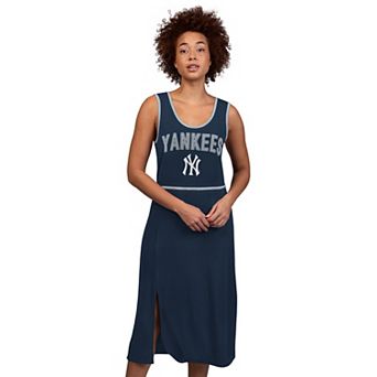 Women's G-III 4Her by Carl Banks Navy New York Yankees Center Field Maxi Dress