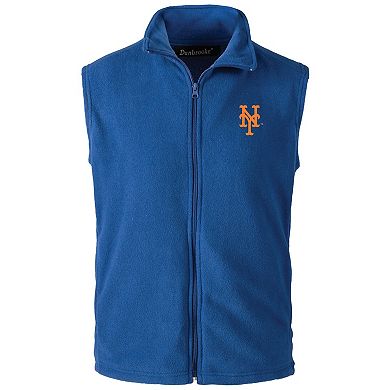 Men's Dunbrooke Royal New York Mets Full-Zip Vest