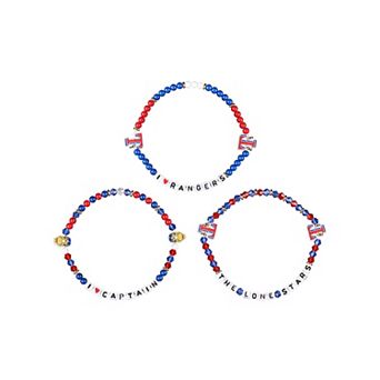 FOCO Texas Rangers 3-Pack Friendship Bracelet Set