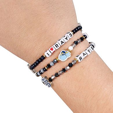 FOCO Tampa Bay Rays 3-Pack Friendship Bracelet Set