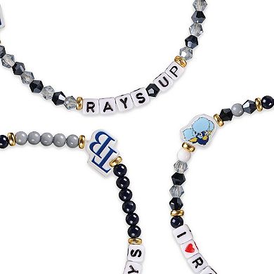 FOCO Tampa Bay Rays 3-Pack Friendship Bracelet Set
