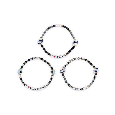 FOCO Tampa Bay Rays 3-Pack Friendship Bracelet Set