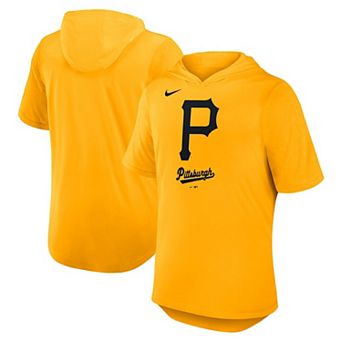 Men's Nike Gold Pittsburgh Pirates Tri-Blend Hoodie T-Shirt