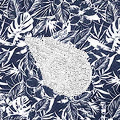 Men's Antigua Navy Cleveland Guardians Resort Button-Up Shirt