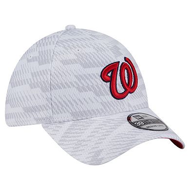 Men's New Era White Washington Nationals Graded 39THIRTY Stretch Fit Hat