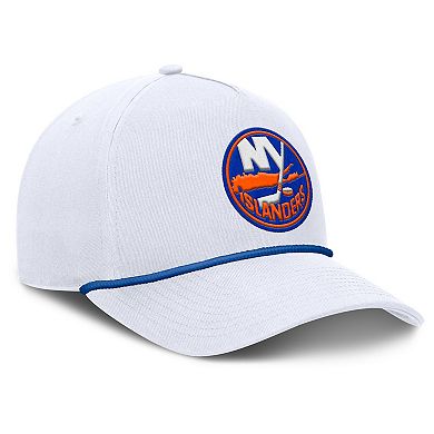 Men's Fanatics White New York Islanders Rope A-Frame Adjustable Hat