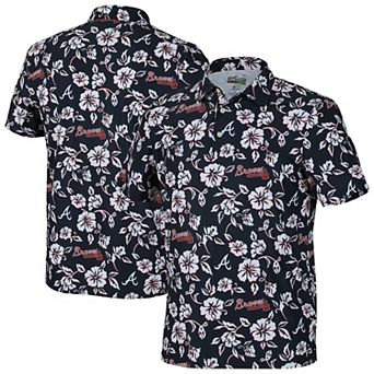 Men's Reyn Spooner Navy Atlanta Braves Pua Performance Polo
