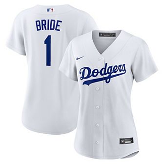 Women's Nike White Los Angeles Dodgers #1 Bride Home Replica Jersey