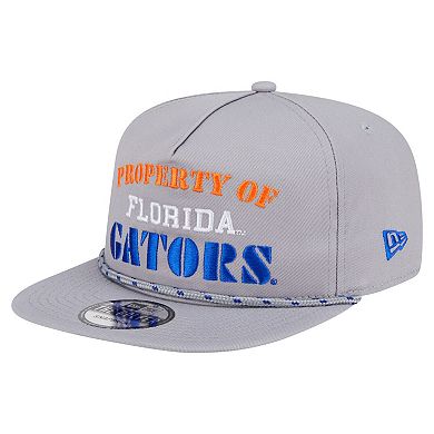 Men's New Era Gray Florida Gators Golfer Vintage Adjustable Hat