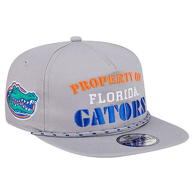 Men's New Era Gray Florida Gators Golfer Vintage Adjustable Hat