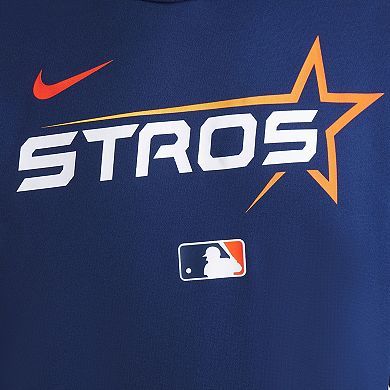 Men's Nike Navy Houston Astros 2025 City Connect Authentic Collection Performance Pullover Hoodie