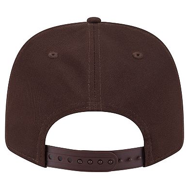 Men's New Era Brown San Diego Padres Circle Patch 9SEVENTY Stretch-Snap Hat