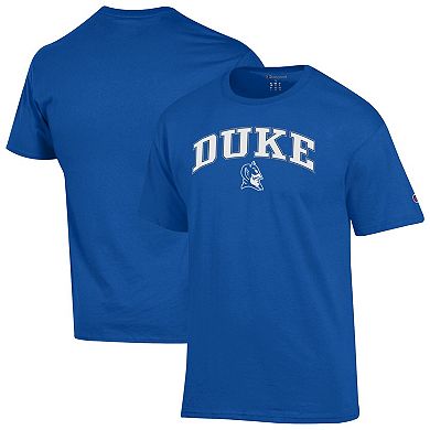 Men's Champion Royal Duke Blue Devils Arched Logo T-Shirt