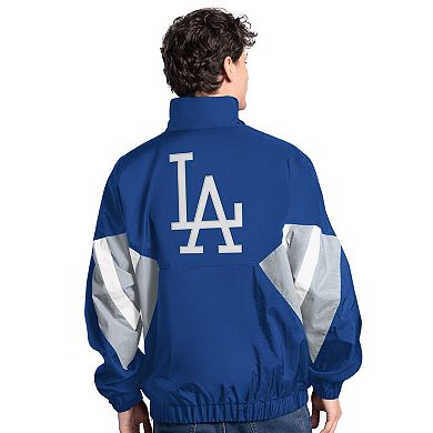 Men's Starter Royal Los Angeles Dodgers Cooperstown Chief Half-Zip Pullover