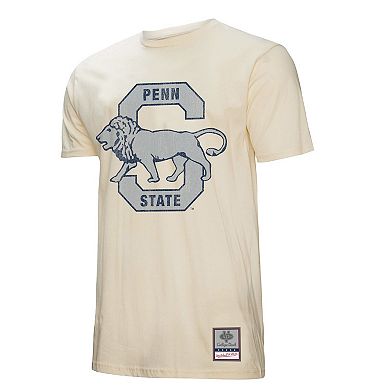 Men's Mitchell & Ness Cream Penn State Nittany Lions Vintage Tone T-Shirt